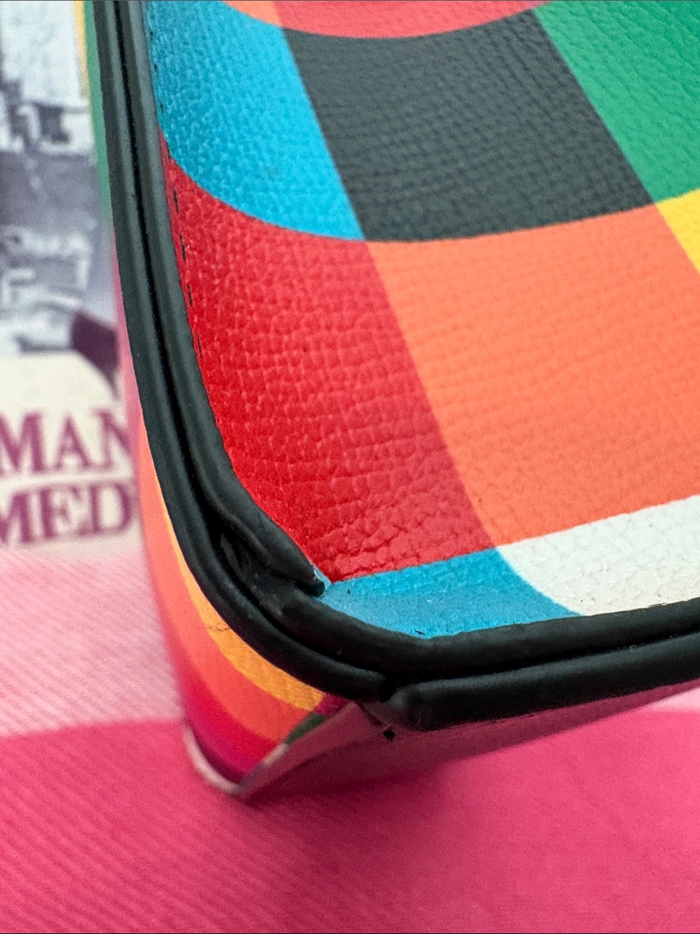 Karl Lagerfeld Multicolor Patchwork Mini Tote with Character Graphics - Picture 6 of 12